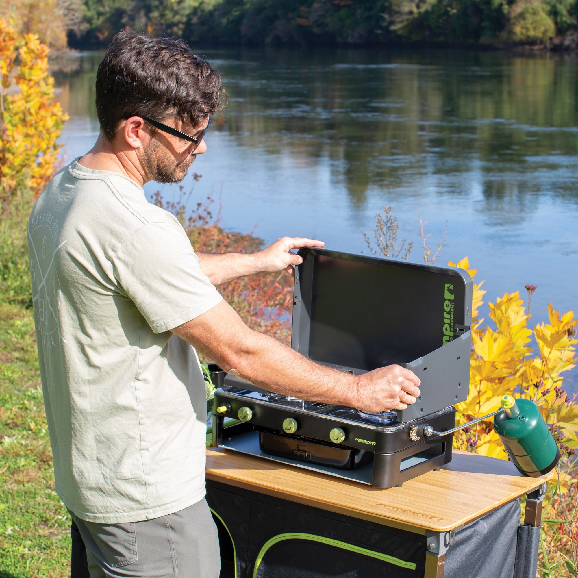 Zempire 2-Burner DLX Grill Camping Stove