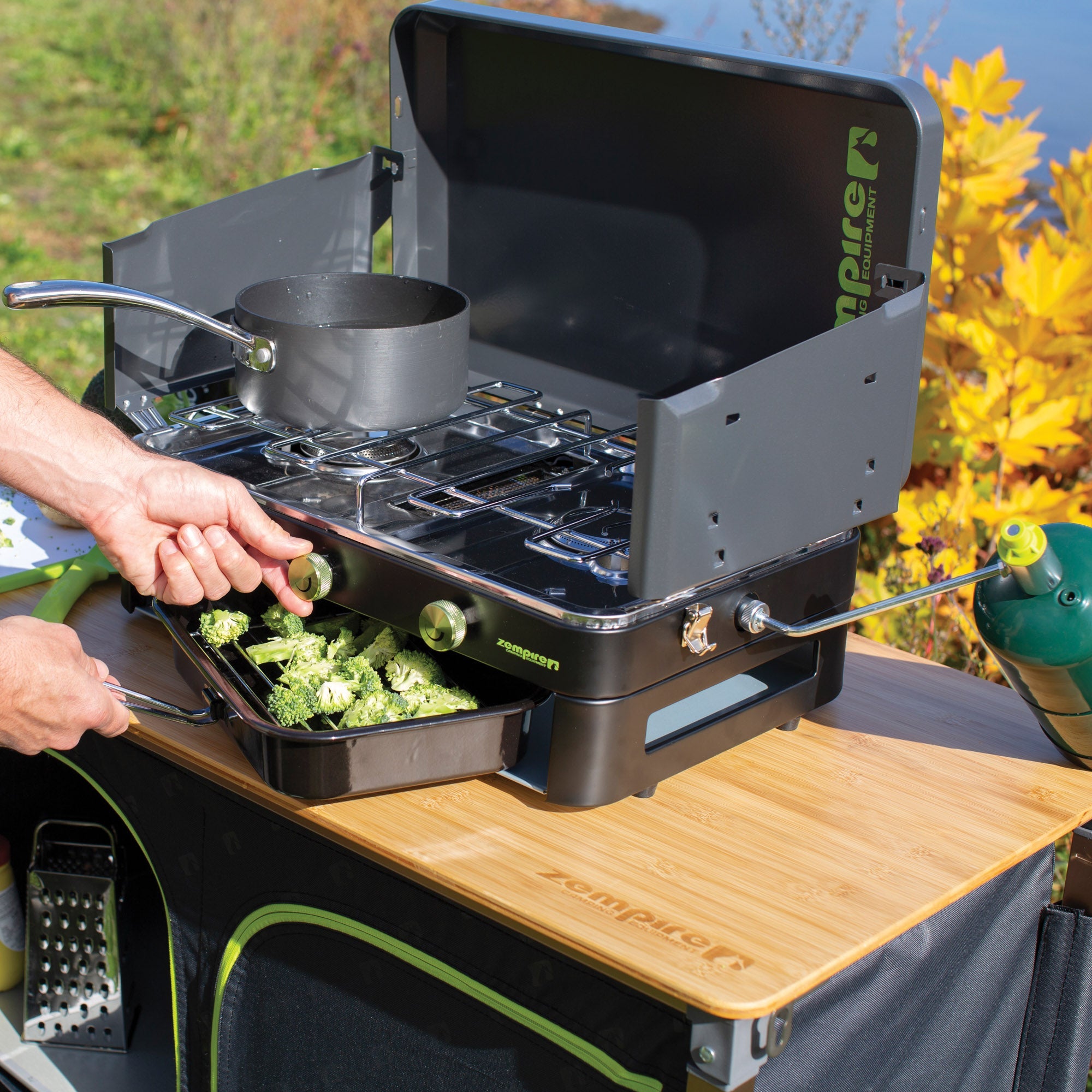 Zempire 2-Burner DLX Grill Camping Stove