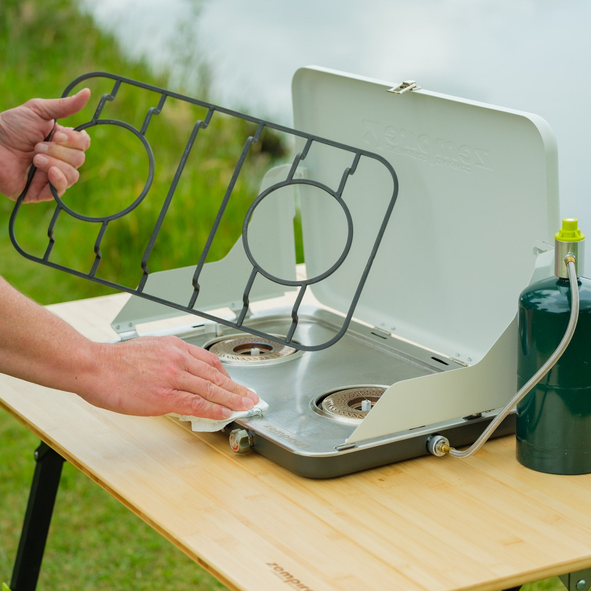 Zempire Stealth-Jet Twin Camp Stove White