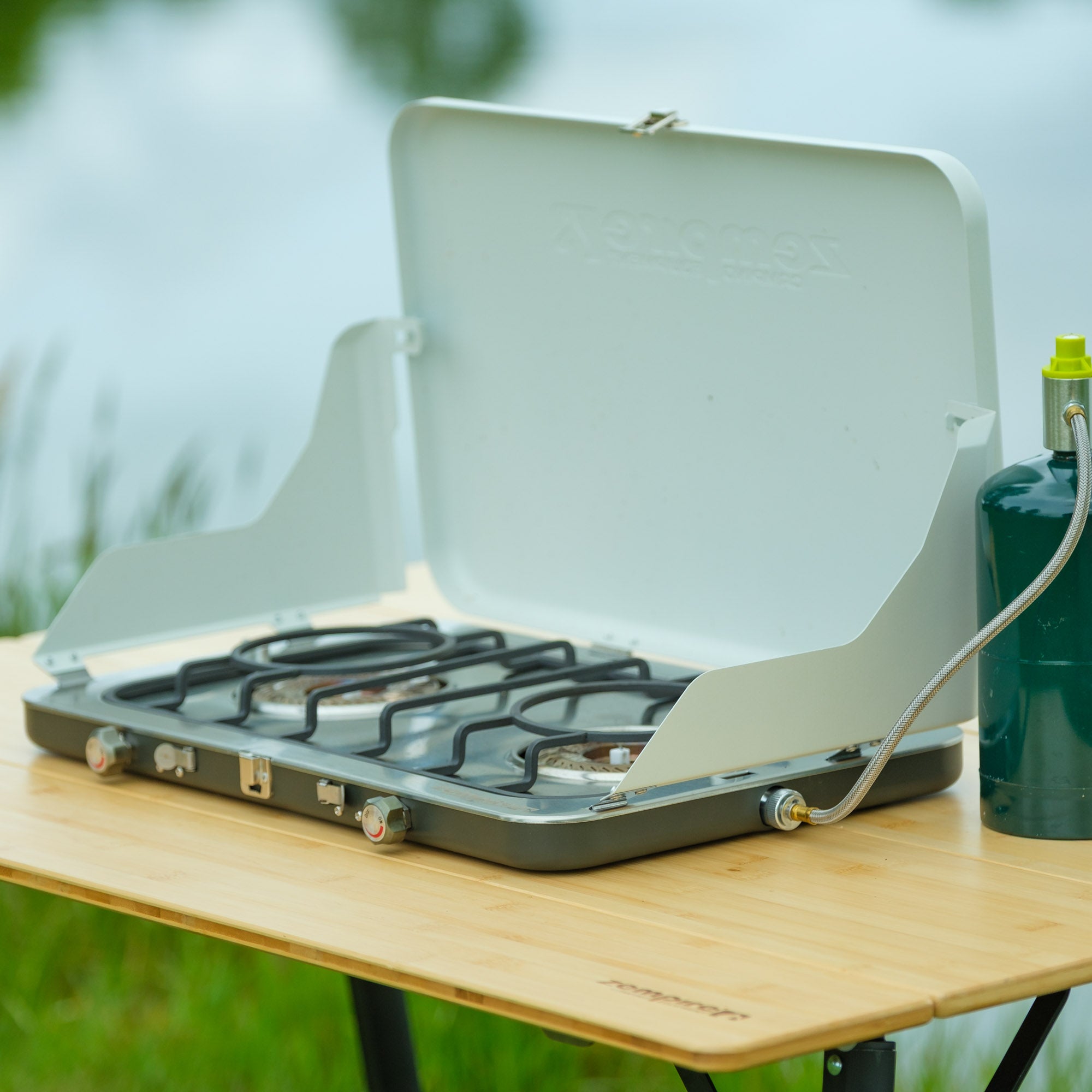 Zempire Stealth-Jet Twin Camp Stove White
