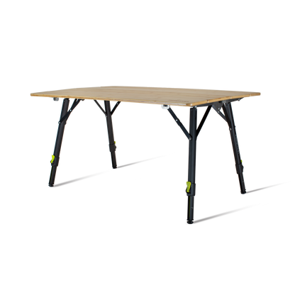 Zempire Kitpac Pro Large Bamboo Camp Table INDIVIDUAL LEG ADJUSTMENTS