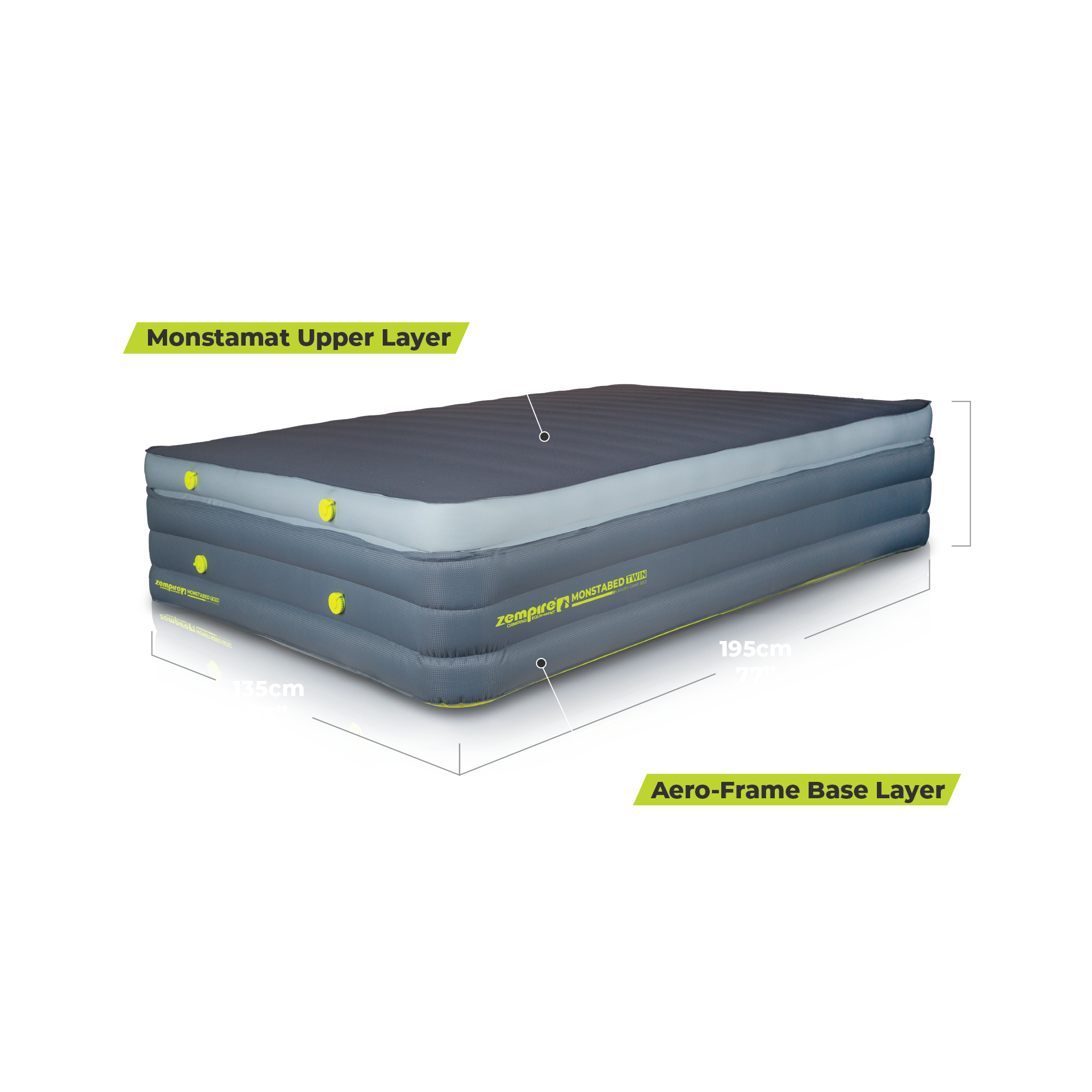 Zempire Monstabed Twin - Camp Mattress – Zempire US Zempire Monstabed Twin - Camp Mattress – Zempire US