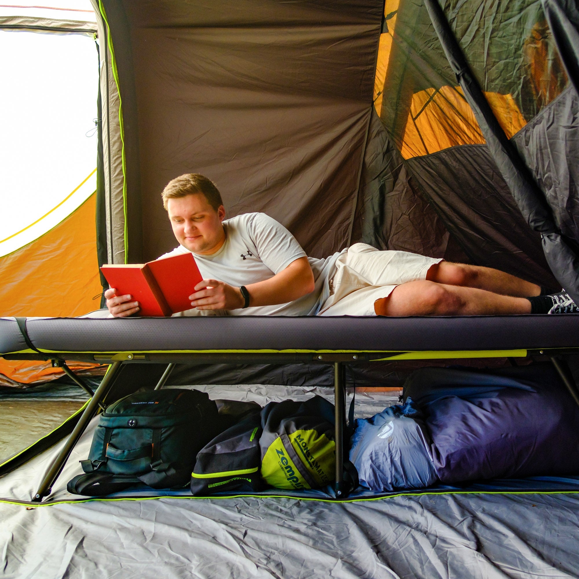 tents on legs Z Leg Single Camp Cot Stretcher