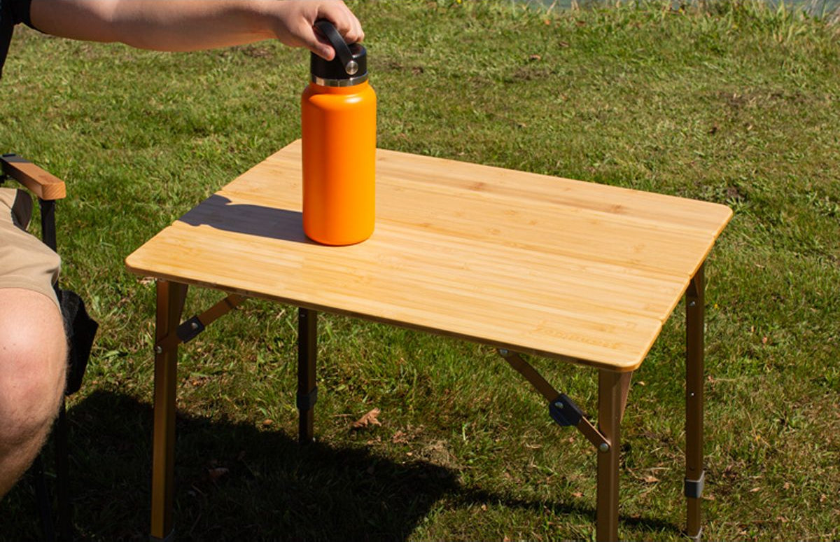 Kitpac Standard V2 Bamboo Camp Table